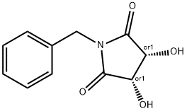 (3R,4S)-1-BENZYL-3,4-DIHYDROXY-2,5-PYRROLIDINEDIONE Struktur