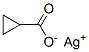 Cyclopropanecarboxylic acid silver(I) salt Struktur