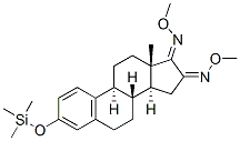 3-[(Trimethylsilyl)oxy]estra-1,3,5(10)-triene-16,17-dione bis(O-methyl oxime) Struktur