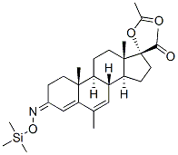 17-(Acetyloxy)-20-oxo-6-methylpregna-4,6-dien-3-one [O-(trimethylsilyl)oxime] Struktur