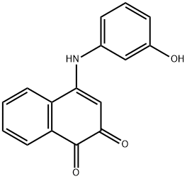 4-(3-HYDROXYANILINO)-1,2-DIHYDRONAPHTHALENE-1,2-DIONE Struktur