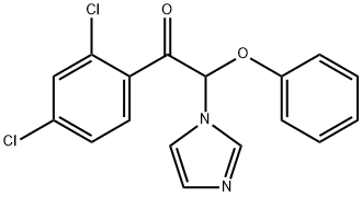 Ethanone,  1-(2,4-dichlorophenyl)-2-(1H-imidazol-1-yl)-2-phenoxy- Struktur