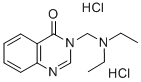 4(3H)-Quinazolinone, 3-((diethylamino)methyl)-, dihydrochloride Struktur