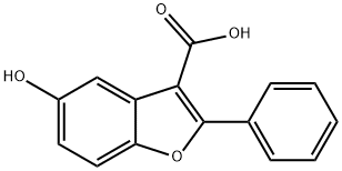 5-Hydroxy-2-phenyl-1-benzofuran-3-carboxylic acid Struktur