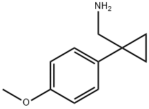 [1-(4-Methoxyphenyl)cyclopropyl]methylamine Struktur