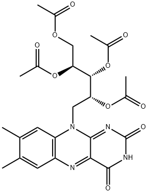 Riboflavin, 2',3',4',5'-tetraacetate Struktur