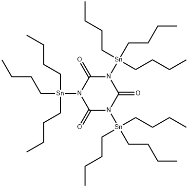 1,3,5-Tris(tributylstannyl)-1,3,5-triazine-2,4,6(1H,3H,5H)-trione Struktur