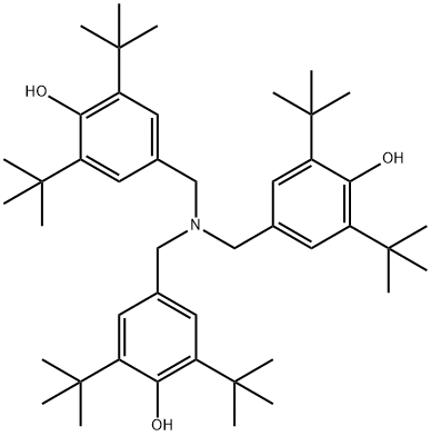 4,4',4''-[nitrilotris(methylene)]tris[2,6-bis(1,1-dimethylethyl)phenol] Struktur