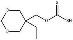 Carbonodithioic acid, O-[(5-ethyl-1,3-dioxan-5-yl)methyl] ester (9CI) Struktur