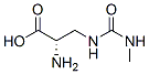 Alanine, 3-[[(methylamino)carbonyl]amino]- (9CI) Struktur