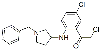 Ethanone,  2-chloro-1-[5-chloro-2-[[1-(phenylmethyl)-3-pyrrolidinyl]amino]phenyl]- Struktur