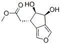 4H-Cyclopenta[c]furan-4-acetic acid, 5,6-dihydro-5,6-dihydroxy-, methyl ester, (4S,5R,6S)- (9CI) Struktur