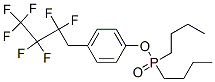 Dibutylphosphinic acid p-(2,2,3,3,4,4,4-heptafluorobutyl)phenyl ester Struktur