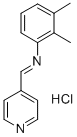 2,3-Dimethyl-N-(4-pyridinylmethylene)benzenamine monohydrochloride Struktur