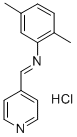 2,5-Dimethyl-N-(4-pyridinylmethylene)benzenamine monohydrochloride Struktur