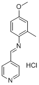 4-Methoxy-2-methyl-N-(4-pyridinylmethylene)benzenamine monohydrochlori de Struktur