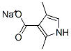 sodium 2,4-dimethyl-1H-pyrrole-3-carboxylate Struktur