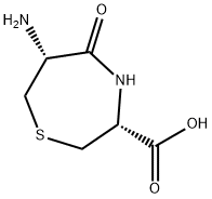 1,4-Thiazepine-3-carboxylicacid,6-aminohexahydro-5-oxo-,(3R-cis)-(9CI) Struktur