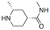 4-Piperidinecarboxamide,N,2-dimethyl-,cis-(9CI) Struktur