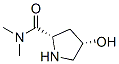 2-Pyrrolidinecarboxamide, 4-hydroxy-N,N-dimethyl-, (2S,4S)- (9CI) Struktur