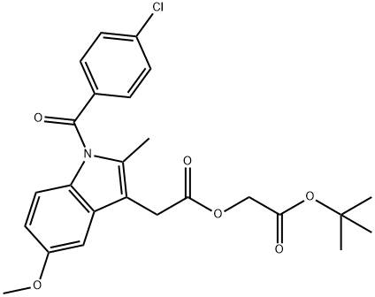 ACEMETACINTERT-BUTYLESTER Struktur