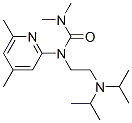 N-(2-diisopropylaminoethyl)-N-(4,6-dimethyl-2-pyridyl)-N',N'-dimethylurea Struktur