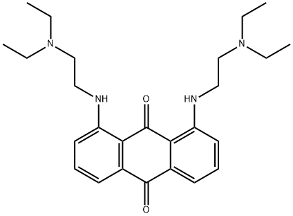 1,8-bis(2-diethylaminoethylamino)anthracene-9,10-dione Struktur