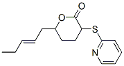 6-(2-Pentenyl)-3-(2-pyridinylthio)tetrahydro-2H-pyran-2-one Struktur