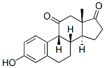 3-hydroxy-9 beta-estra-1,3,5(10)-triene-11,17-dione Struktur