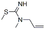 Carbamimidothioic acid, N-methyl-N-2-propenyl-, methyl ester (9CI) Struktur