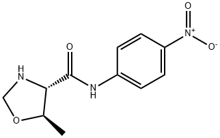 4-Oxazolidinecarboxamide,5-methyl-N-(4-nitrophenyl)-,(4S-trans)-(9CI) Struktur