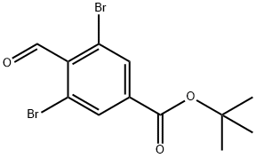 tert-butyl 3,5-dibroMo-4-forMylbenzoate Struktur