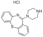 11-(1-PIPERAZINYL)-DIBENZO[B,F][1,4]THIAZEPIN HYDROCHLORIDE Struktur