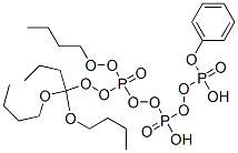 [butoxy-(butoxy-dibutoxyphosphoryloxy-phosphoryl)oxy-phosphoryl]oxyben zene Struktur