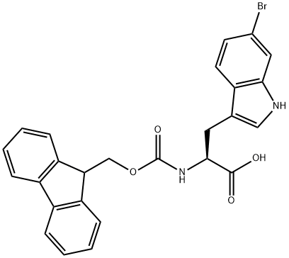 Fmoc-6-bromo-DL-tryptophan Struktur