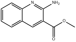 3-Quinolinecarboxylicacid,2-amino-,methylester(9CI) Struktur