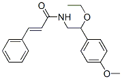 N-[2-Ethoxy-2-(4-methoxyphenyl)ethyl]-3-phenylpropenamide Struktur