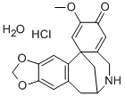 3H-7,13b-Methano(1,3)benzodioxolo(5,6-e)(2)benzazocin-3-one, 5,6,7,8-t etrahydro-2-methoxy-, hydrochloride, (+-)-, hydrate (2:2:1) Struktur