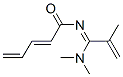 N-[1-(Dimethylamino)-2-methyl-2-propenylidene]-2,4-pentadienamide Struktur