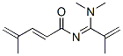 (2E)-N-[1-(Dimethylamino)-2-methyl-2-propenylidene]-4-methyl-2,4-pentadienamide Struktur