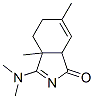 3-(Dimethylamino)-3a,4,5,7a-tetrahydro-3a,6-dimethyl-1H-isoindol-1-one Struktur