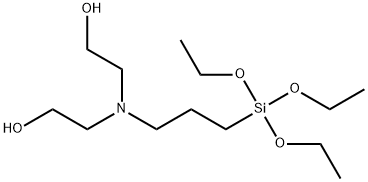 BIS(2-HYDROXYETHYL)-3-AMINOPROPYLTRIETHOXYSILANE Struktur