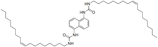 (Z,Z)-N,N''-naphthalene-1,5-diylbis[N'-octadec-9-enylurea] Struktur