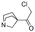 Ethanone, 1-(1-azabicyclo[2.2.1]hept-4-yl)-2-chloro- (9CI) Struktur