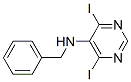 N-BENZYL-4,6-DIIODOPYRIMIDIN-5-AMINE Struktur