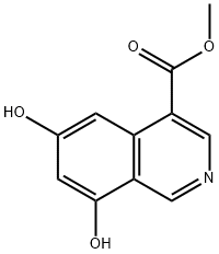 4-Isoquinolinecarboxylic acid, 6,8-dihydroxy-, methyl ester (9CI) Struktur