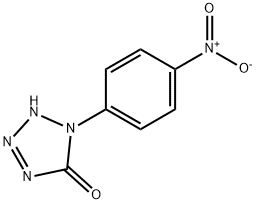 1,2-dihydro-1-(p-nitrophenyl)-5H-tetrazol-5-one  Struktur