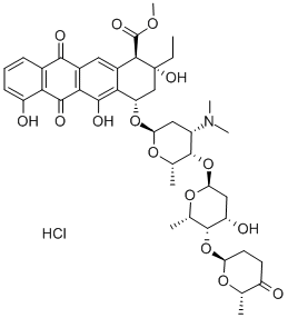 ACLARUBICIN HYDROCHLORIDE Structure