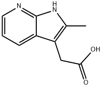 METHYL (2-METHYL-1H-PYRROLO[2,3B] PYRIDINE 3-YL) ACETIC ACID Struktur