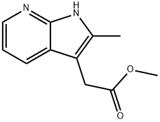 METHYL(2-METHYL-1H-PYRROLO[2,3-B]PYRIDINE 3-YL)ACETATE Struktur